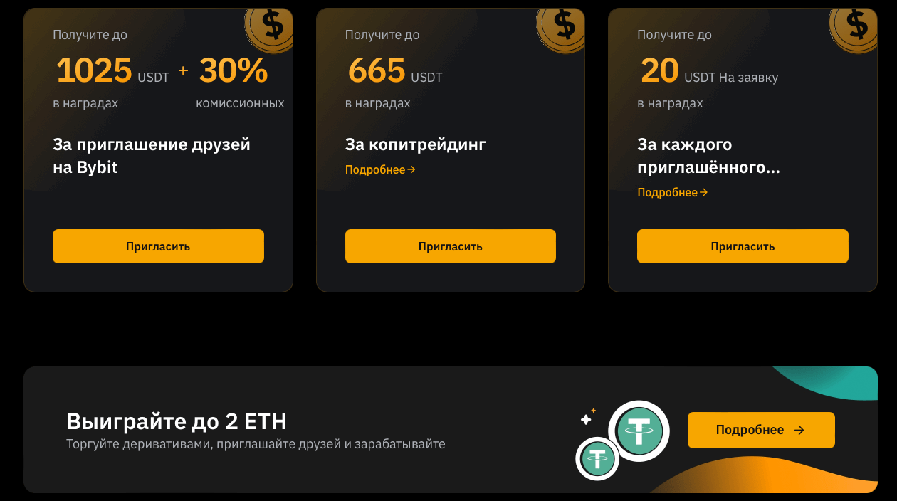 Реферальная программа ByBit